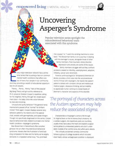 Uncovering Asperger's Syndrome - éBella - August, 2013